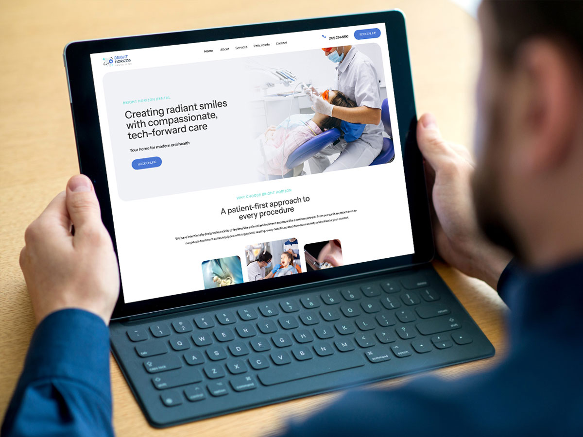 Website design for dentist