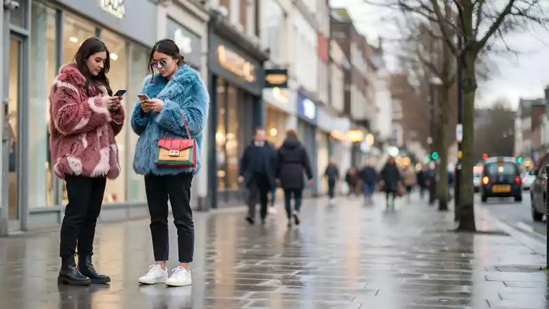 website users on mobile phones